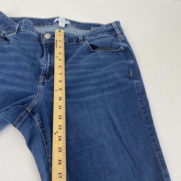 LANE BRYANT Women’s Mid Rise Wide Leg Jeans Size 22 XL  Blue‎ Stretch Comfort - Picture 6 of 15